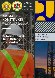 SIBIMA Konstruksi yang dilakukan melalui media daring, Zoom, yang diikuti oleh mahasiswa/i teknik lingkungan