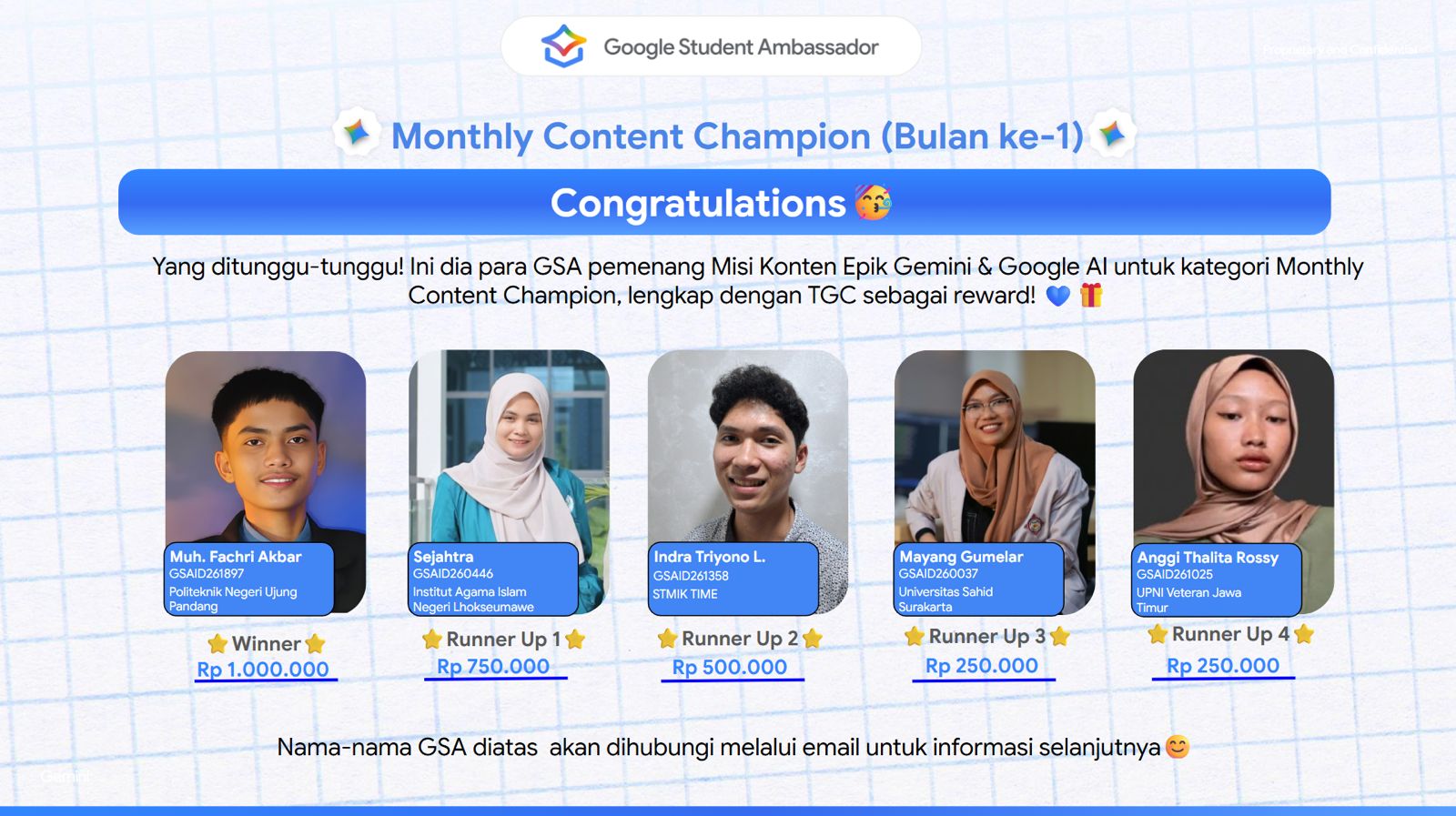 Menembus 81.000+ Pendaftar, Dua Mahasiswa Teknik Lingkungan UPN Veteran Jawa Timur Terpilih sebagai Google Student Ambassador 2026