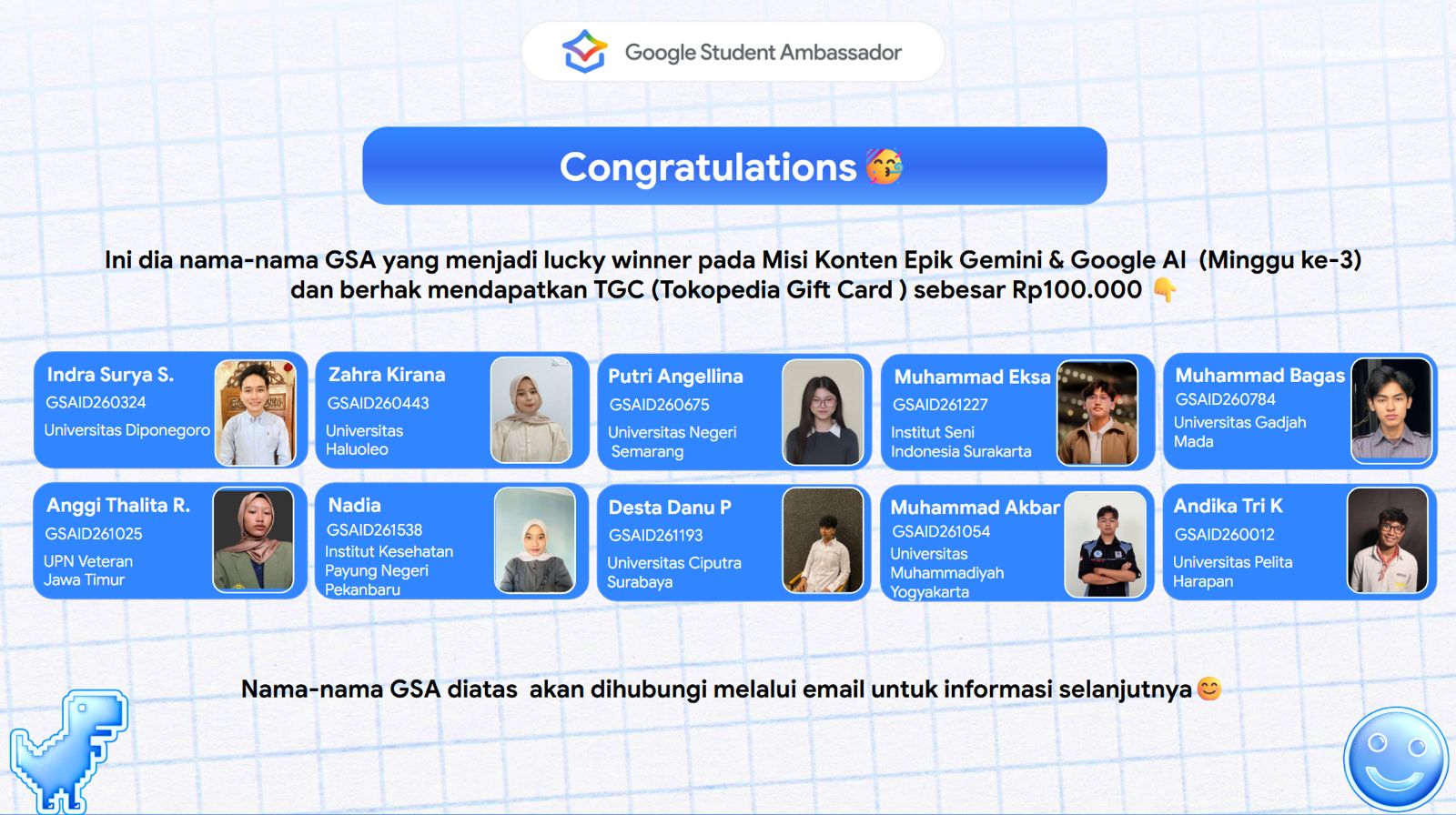Menembus 81.000+ Pendaftar, Dua Mahasiswa Teknik Lingkungan UPN Veteran Jawa Timur Terpilih sebagai Google Student Ambassador 2026